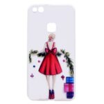 Huawei P10 Lite Διάφανη Θήκη Σιλικόνης Με Σχέδιο Silicone Case Holiday Girl