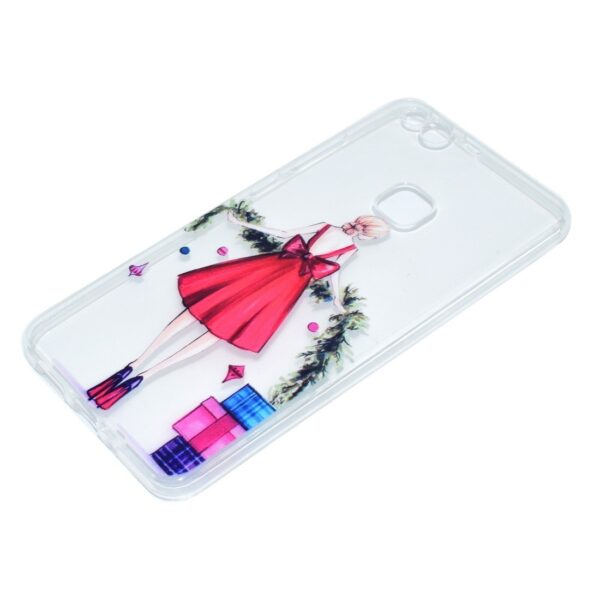Huawei P10 Lite Διάφανη Θήκη Σιλικόνης Με Σχέδιο Silicone Case Holiday Girl