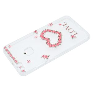 Huawei P10 Lite Θήκη Σιλικόνης Καρδούλα Με Λουλούδια Silicone Case