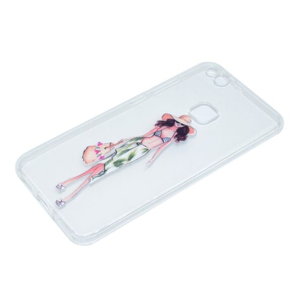 Huawei P10 Lite Θήκη Σιλικόνης Όμορφο Κορίτσι Silicone Case