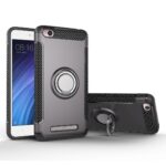 Xiaomi Redmi 4Α Armor 360 Degree Magnetic Rotation Ring Θήκη Σιλικόνης Γκρι Silicone Case Grey
