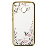 Forcell Xiaomi Redmi 4X Strass Θήκη Σιλικόνης Διάφανη - Gold