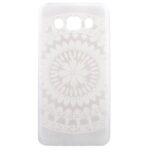 Samsung Galaxy J7 2016 Θήκη Σιλικόνης Λευκό Λουλούδι Silicone Case White Sunflower