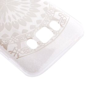 Samsung Galaxy J7 2016 Θήκη Σιλικόνης Λευκό Λουλούδι Silicone Case White Sunflower