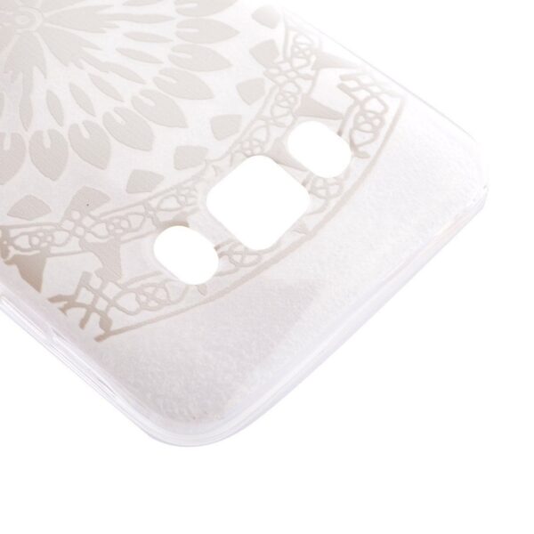 Samsung Galaxy J7 2016 Θήκη Σιλικόνης Λευκό Λουλούδι Silicone Case White Sunflower