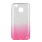 Xiaomi Redmi 4X Θήκη Σιλικόνης Forcell SHINING Στρας TPU Case Silver - Pink