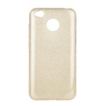 Xiaomi Redmi 4X Θήκη Με Στρας Χρυσό Σιλικόνης Forcell Case Gold