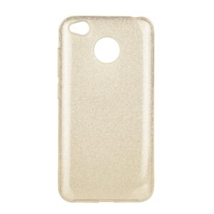 Xiaomi Redmi 4X Θήκη Με Στρας Χρυσό Σιλικόνης Forcell Case Gold