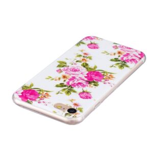 iPhone SE 2022 / SE 2020 / 8 / 7 Θήκη Σιλικόνης Ροζ Τριαντάφυλλα Silicone Case