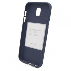 Samsung Galaxy J7 2017 Goospery Soft Feeling Θήκη Σιλικόνης Σκούρο Μπλε Silicone Case Midnight Blue