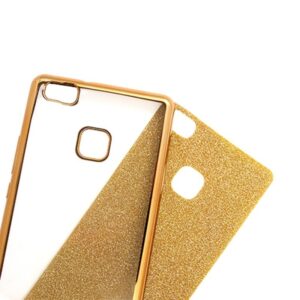 Huawei P9 Lite Θήκη Σιλικόνης Χρυσή Elektro Glitter Case Gold