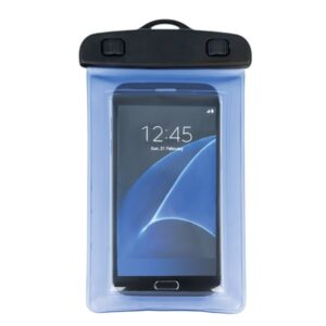 Αδιάβροχη Θήκη Universal 4,5" - 5,0" Waterproof GreenGo Διαφανές Μπλε