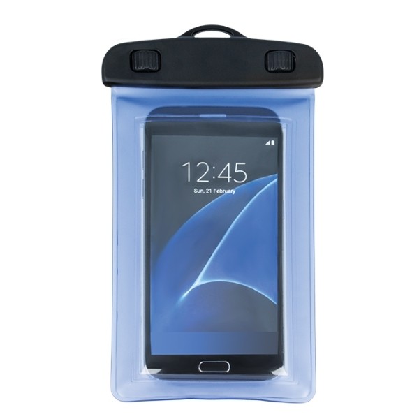 Αδιάβροχη Θήκη Universal 4,5" - 5,0" Waterproof GreenGo Διαφανές Μπλε