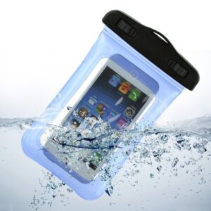 Αδιάβροχη Θήκη Universal 4,5" - 5,0" Waterproof GreenGo Διαφανές Μπλε