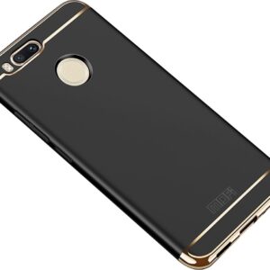 Xiaomi Mi A1 / Mi 5X Mofi Ultra-Thin Electroplating Side Protective Σκληρή Θήκη Μαύρη Με Χρυσό Περίγραμμα Hard Case Black