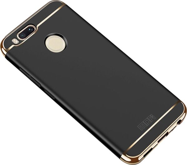 Xiaomi Mi A1 / Mi 5X Mofi Ultra-Thin Electroplating Side Protective Σκληρή Θήκη Μαύρη Με Χρυσό Περίγραμμα Hard Case Black