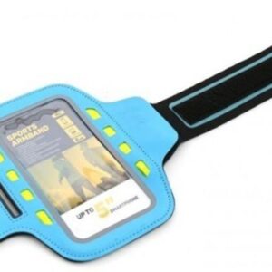 Armband Case Έως 5,0'' Colorful Sport Με Φωτισμό Led Μπλε Armband Case with LED Lighting