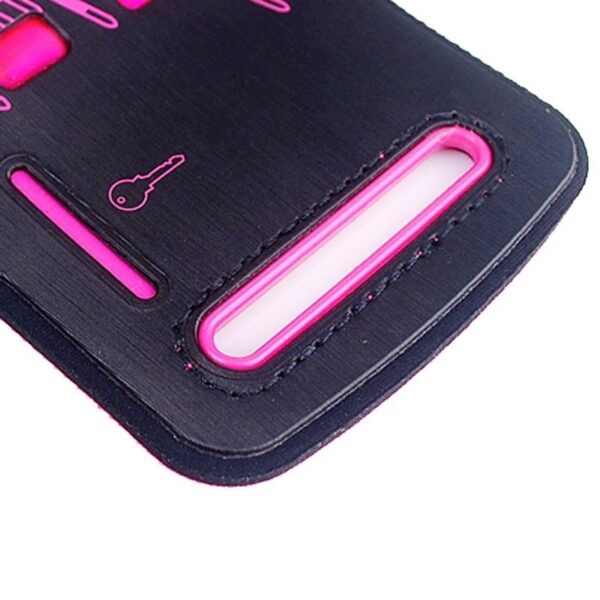 Armband Case Εώς 5,5'' Colorful Sport Με Φωτισμό Led Ροζ Armband Case with LED Lighting