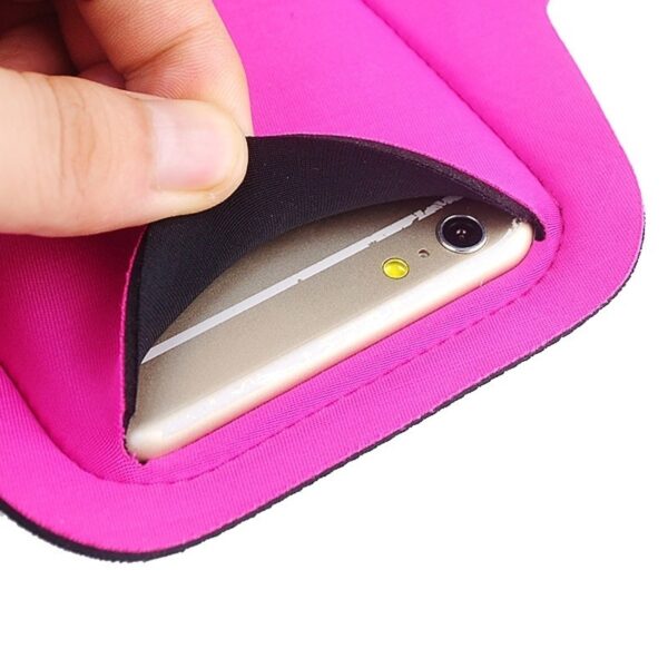 Armband Case Εώς 5,5'' Colorful Sport Με Φωτισμό Led Ροζ Armband Case with LED Lighting