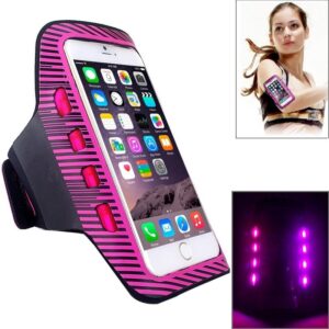 Armband Case Εώς 5,5'' Colorful Sport Με Φωτισμό Led Ροζ Armband Case with LED Lighting