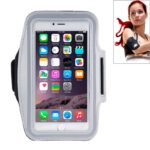 Sport Armband Εως 5.5'' Με Θέση Για Κλειδιά Και HandsFree Case with Earphone Hole and Key Γκρι