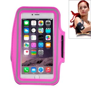 Sport Armband Εως 5.5'' Με Θέση Για Κλειδιά Και HandsFree Case with Earphone Hole and Key Ροζ