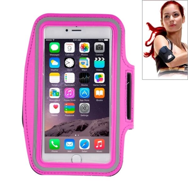 Sport Armband Εως 5.5'' Με Θέση Για Κλειδιά Και HandsFree Case with Earphone Hole and Key Ροζ Sport Armband Εως 5.5'' Με Θέση Για Κλειδιά Και HandsFree Case with Earphone Hole and Key Ροζ