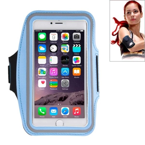 Sport Armband Εως 5.5'' Με Θέση Για Κλειδιά Και HandsFree Case with Earphone Hole and Key Μπλε Sport Armband Εως 5.5'' Με Θέση Για Κλειδιά Και HandsFree Case with Earphone Hole and Key Μπλε