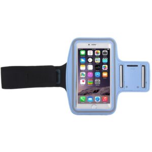 Sport Armband Εως 5.5'' Με Θέση Για Κλειδιά Και HandsFree Case with Earphone Hole and Key Μπλε