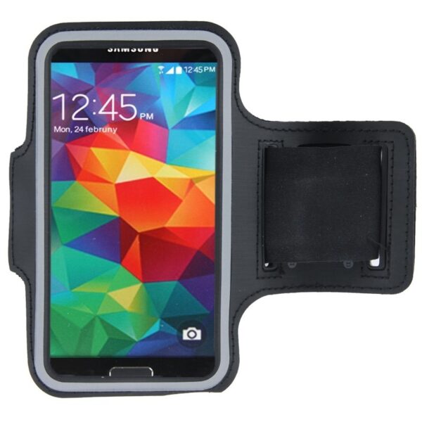 Sport Armband Εως 5.2'' Με Θέση Για Κλειδιά Και HandsFree Case with Earphone Hole and Key Μαύρο