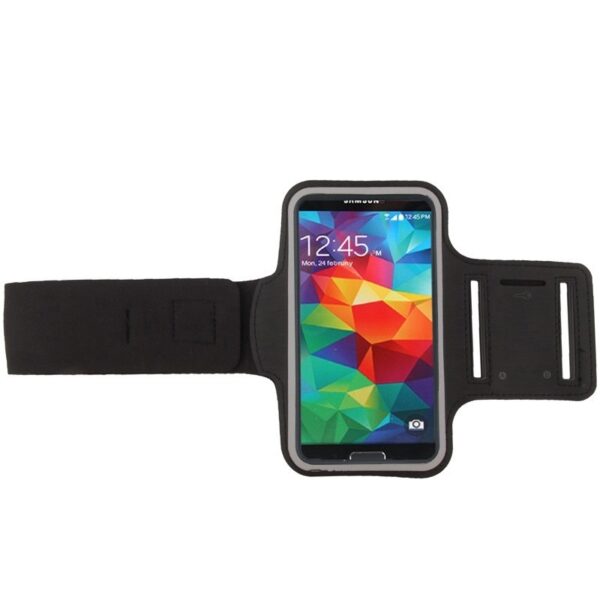 Sport Armband Εως 5.2'' Με Θέση Για Κλειδιά Και HandsFree Case with Earphone Hole and Key Μαύρο