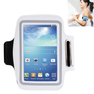 Sport Armband Εως 5.2'' Με Θέση Για Κλειδιά Και HandsFree Case with Earphone Hole and Key Λευκό