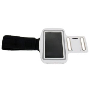 Sport Armband Εως 5.2'' Με Θέση Για Κλειδιά Και HandsFree Case with Earphone Hole and Key Λευκό
