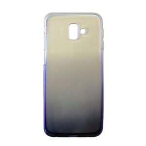 Samsung Galaxy J6 Plus Θήκη Σιλικόνης Ombre Διαφανές Μαύρο Silicone Case Black