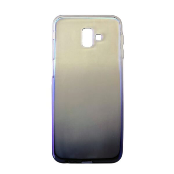 Samsung Galaxy J6 Plus Θήκη Σιλικόνης Ombre Διαφανές Μαύρο Silicone Case Black