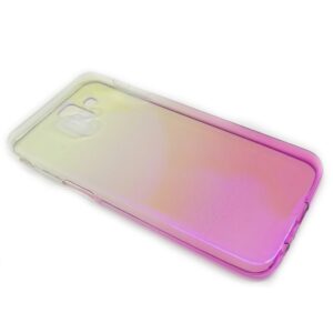 Samsung Galaxy J6 Plus Θήκη Σιλικόνης Ombre Διαφανές Βιολετί Silicone Case Violet
