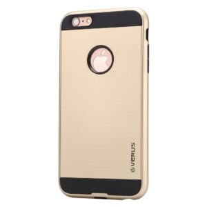 iPhone 6 Plus / 6s Plus Brushed Texture TPU Θήκη Σιλικόνης Χρυσή Silicone Case Gold