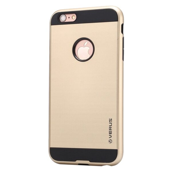 iPhone 6 Plus / 6s Plus Brushed Texture TPU Θήκη Σιλικόνης Χρυσή Silicone Case Gold