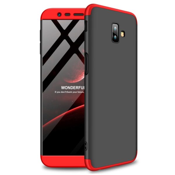 Samsung Galaxy J6 Plus GKK Full Coverage Protective Σκληρή Θήκη Μαύρο Κόκκινο Hard Case Black - Red Samsung Galaxy J6 Plus GKK Full Coverage Protective Σκληρή Θήκη Μαύρο Κόκκινο Hard Case Black - Red