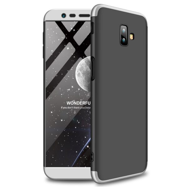 Samsung Galaxy J6 Plus GKK Full Coverage Protective Σκληρή Θήκη Μαύρο Ασημί Hard Case Black - Silver Samsung Galaxy J6 Plus GKK Full Coverage Protective Σκληρή Θήκη Μαύρο Ασημί Hard Case Black - Silver