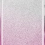 Samsung Galaxy S10e Θήκη Σιλικόνης Ombre Ασημί με Ροζ Silicone Case Pink