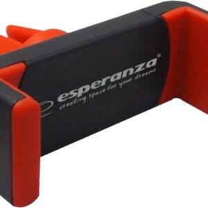 Βάση Αυτ/του Για Αεραγωγό Esperanza Car Air Holder For Mobile Black Red EMH117KR (5901299940136)