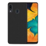 Forcell Samsung Galaxy A30 Matte Carbon Θήκη Σιλικόνης - Black