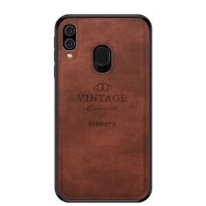 Pinwuyo Samsung Galaxy A40 Shockproof Waterproof Θήκη Σιλικόνης - Brown