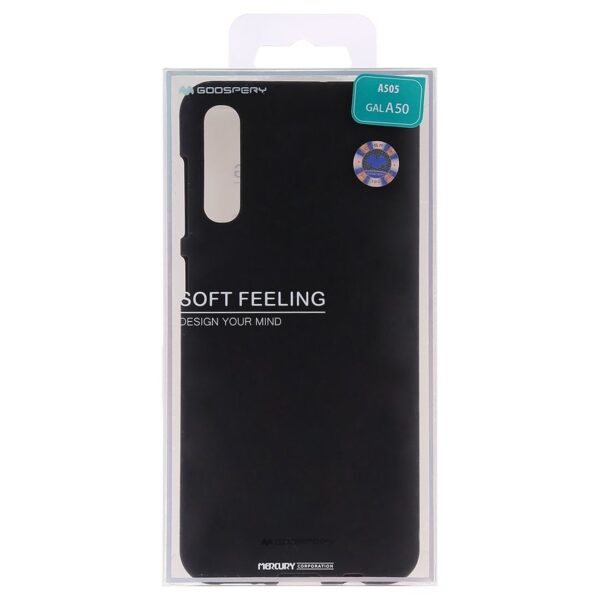 Θήκη Samsung Galaxy A50 / A30s Σιλικόνης Μαύρη Goospery Soft Feeling Silicone Case Black (8809661786573)