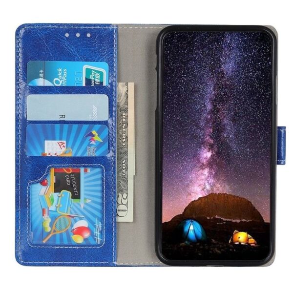 Θήκη Samsung Galaxy A50 / Α30s Βιβλίο Μπλε Retro Crazy Horse Texture Horizontal Flip Leather Case with Holder & Card Blue