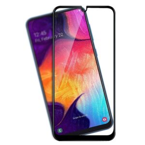 Samsung Galaxy A70 Full Glue Προστατευτικό Τζαμάκι Μαύρο 9H Hardness 9D Explosion-Proof Full Screen Film Black
