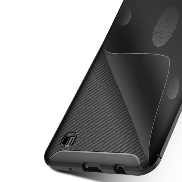 Samsung Galaxy M10 / A10 Θήκη Σιλικόνης Μαύρο Carbon Fiber Silicone Case Black