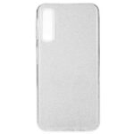 Samsung Galaxy A70 Θήκη Σιλικόνης Ασημί Shining Silicone Case Silver