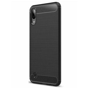 Samsung Galaxy M10 / A10 Brushed Carbon Θήκη Σιλικόνης Μαύρη Silicone Case Black